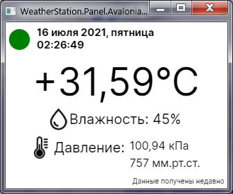 Weather station Banana Pi BPI-M64 Linux C# Docker RabbitMQ AvaloniaUI