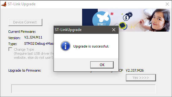 update ST-Link Debug