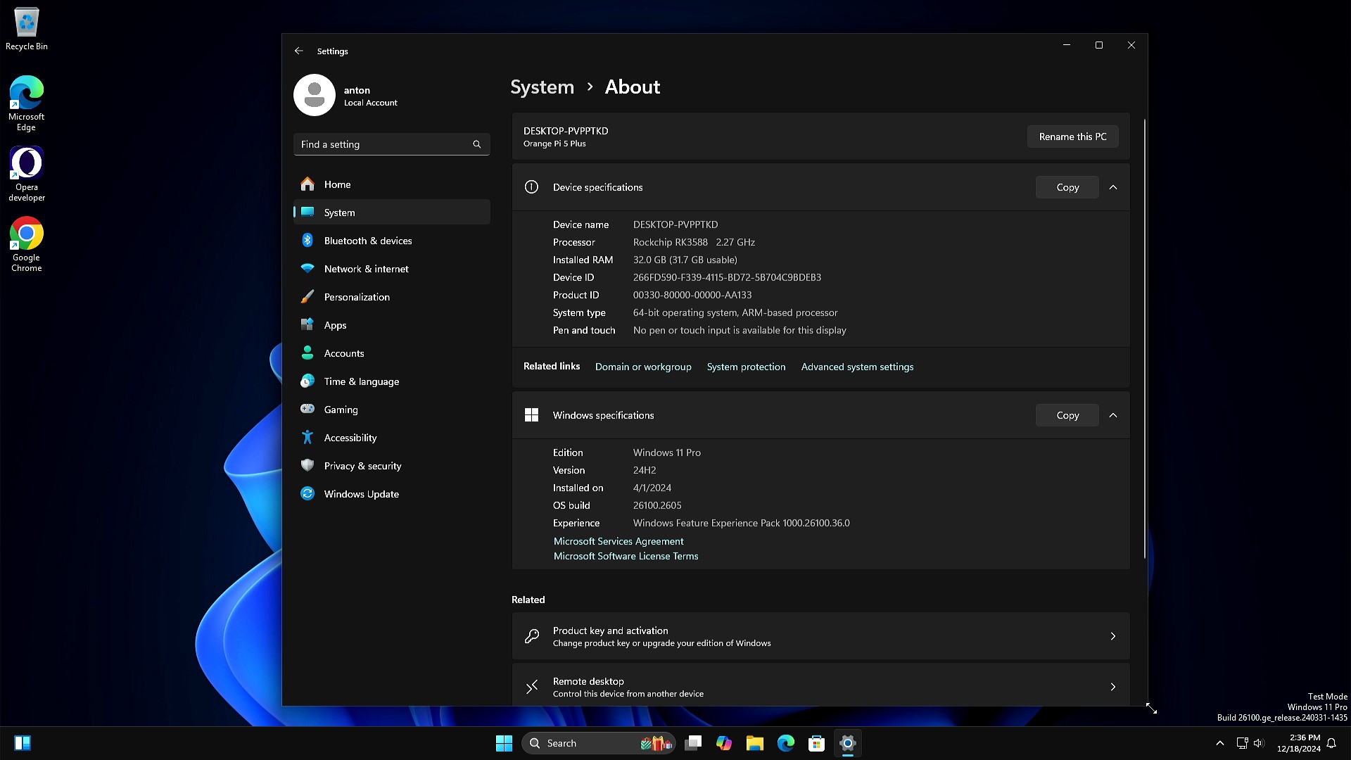 Orange Pi 5 Plus 32GB